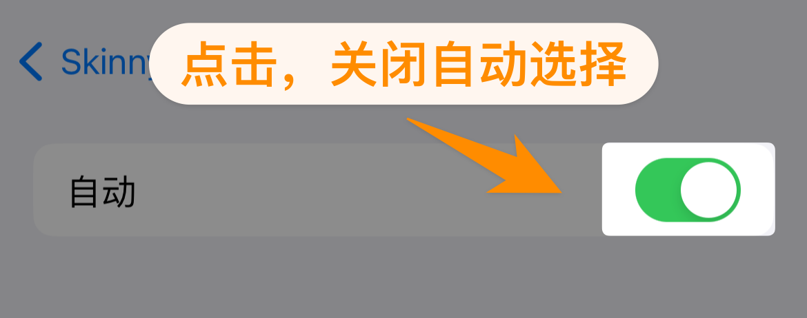 关闭自动选择运营商